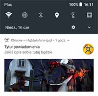 Przykładowe powiadomienie